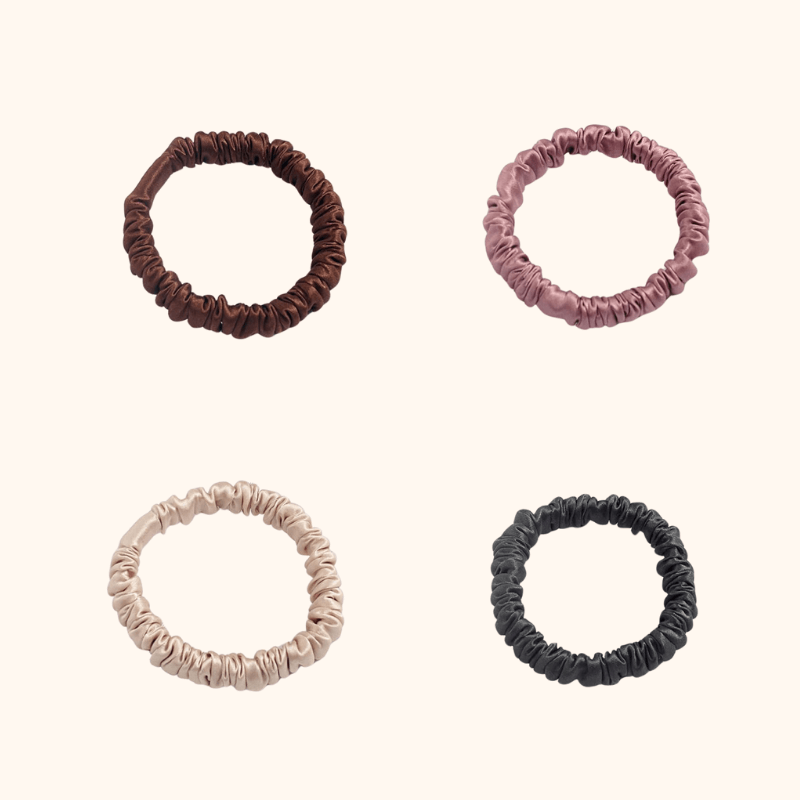 ManeRowe Silk Hair Ties - 4 pack