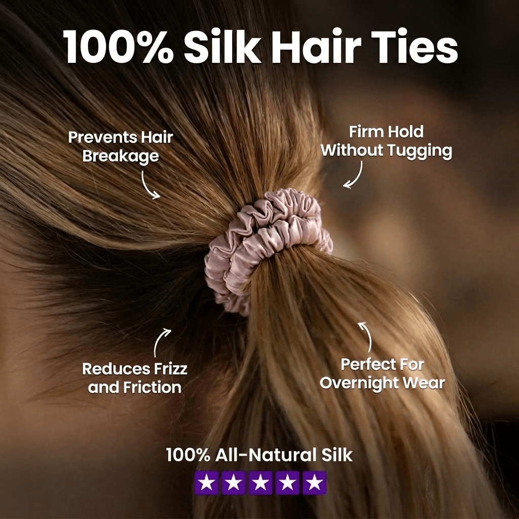 ManeRowe Silk Hair Ties - 4 pack